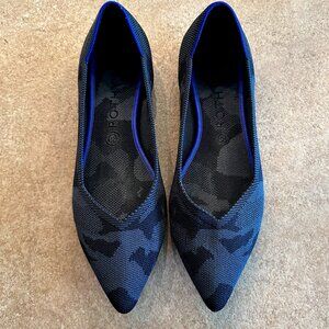 Rothy’s The Point gray/black camouflage flats size 11, barely worn